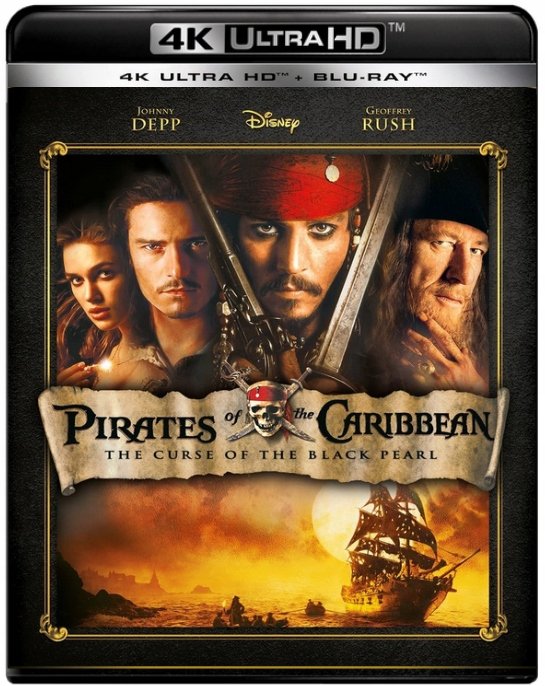 Pirates of the Caribbean: The Curse of the Black Pearl (Проклятието на черната перла) 4K ULTRA HD + Blu-Ray