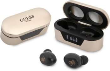 Безжични слушалки Guess True Wireless 5.0 5H Stereo TWS Headset Docking Station Golden