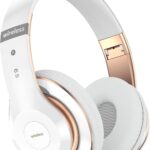 Безжични слушалки Lankey S9 Sound Wireless Bluetooth Over-Ear Headphones White Gold