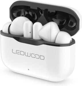 Безжични слушалки Ledwood Capella Wireless Stereo Bluetooth 5.2 In-Ear Headphones Super Bass Бели