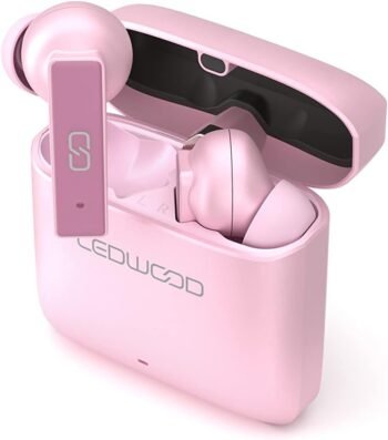 Безжични слушалки Ledwood Titan Earphones Wireless Bluetooth 5.1 Rose Gold