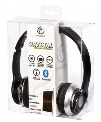 Безжични слушалки Rebeltec CRYSTAL BLACK Bluetooth Headset