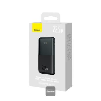 Външна батерия Baseus Bipow Pro Digital Display Power Bank 10000mAh 22.5W Black