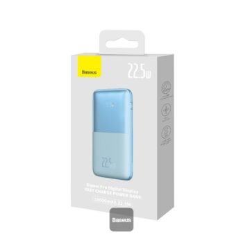 Външна батерия Baseus Bipow Pro Digital Display Power Bank 10000mAh 22.5W Blue