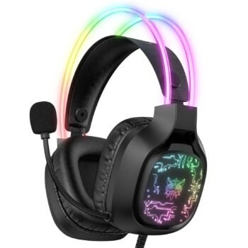 Геймърски слушалки ONIKUMA X22 USB + 3.5mm Cool RGB Dynamic Light Черни