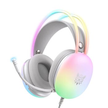 Геймърски слушалки ONIKUMA X25 RGB Gaming Headset Бели