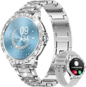 Дамски смарт часовник LIGE Smart Watch 1,32 Phone Function Silver