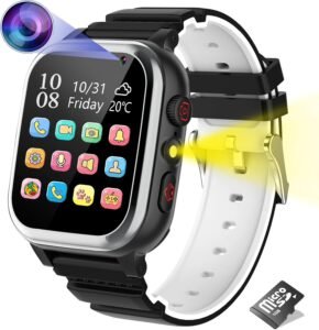 Детски смарт часовник Kesasohe Children’s Smart Watch Phone SIM Card, Call SOS Black