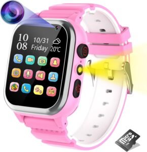 Детски смарт часовник Kesasohe Children’s Smart Watch Phone SIM Card, Call SOS Pink