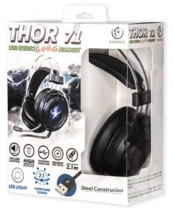 Жични слушалки с микрофон Rebeltec THOR 7.1 gaming