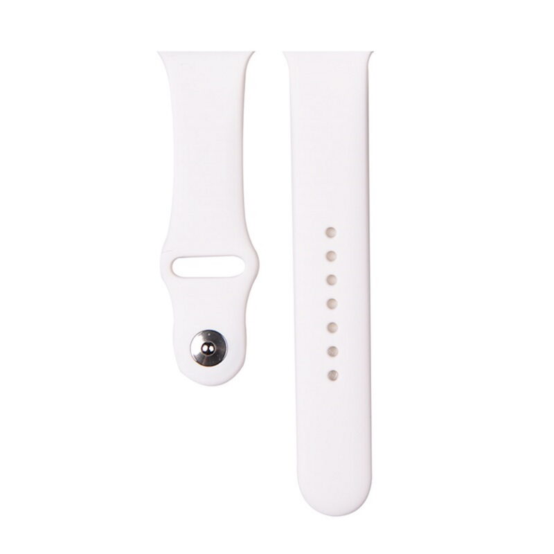 Каишка за смарт часовник Deluxe Series Sport Apple Watch 42-44mm White