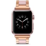 Каишка за смарт часовник Tech-Protect Modern Apple Watch 4, 5, 6, 7, 8, 9, SE (38/40/41 mm) Gold-Pink