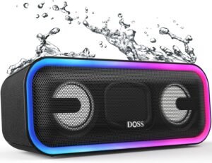 Преносима тонколона DOSS SoundBox Pro+ Bluetooth Speaker IPX6 24W Dual Bass Black