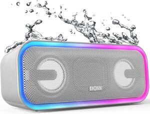 Преносима тонколона DOSS SoundBox Pro+ Bluetooth Speaker IPX6 24W Dual Bass Grey