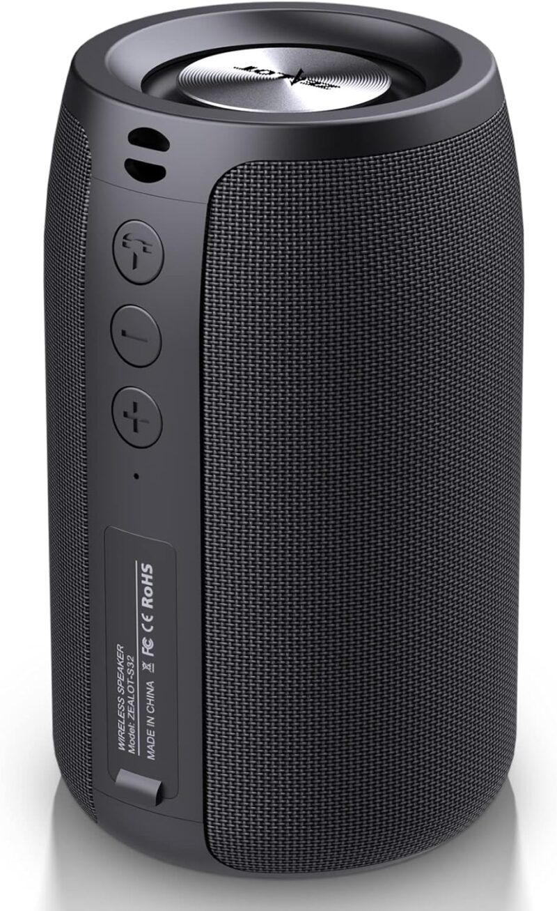 Преносима тонколона ZEALOT S32 Bluetooth Speaker IPX5 Black