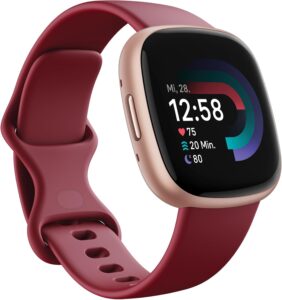 Смарт часовник Fitbit Versa 4 by Google Smart Watch 1,58 Inch Phone Function Raspberry Red