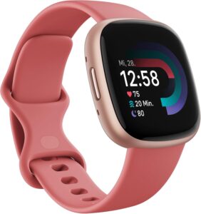 Смарт часовник Fitbit Versa 4 by Google Smart Watch 1,58 Inch Phone Function Sand Pink