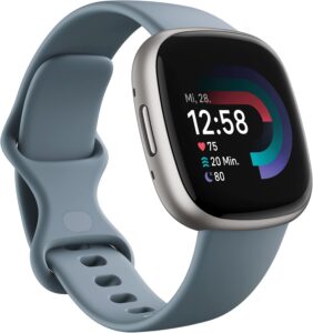 Смарт часовник Fitbit Versa 4 by Google Smart Watch 1,58 Inch Phone Function Waterfall Blue