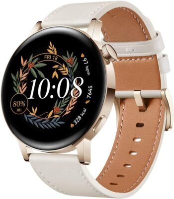 Смарт часовник HUAWEI Watch GT 3 42 mm Gold White Leather