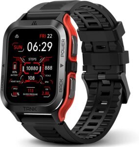 Смарт часовник KOSPET TANK M2 Men’s Smart Watch 1,85 Phone Function Red