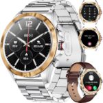 Смарт часовник LIGE Men’s Smart Watch 1,3 Phone Function Silver & Gold