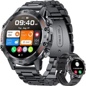 Смарт часовник LIGE BW1846B Men’s Smart Watch 1,39 Phone Function Black