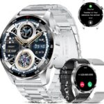 Смарт часовник SIEMORL Men's Smart Watch 1,43 AMOLED Phone Function IP68 Silver