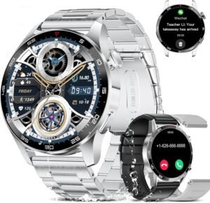 Смарт часовник SIEMORL ST6 PRO Men’s Smart Watch 1,43 AMOLED Phone Function IP68 Silver