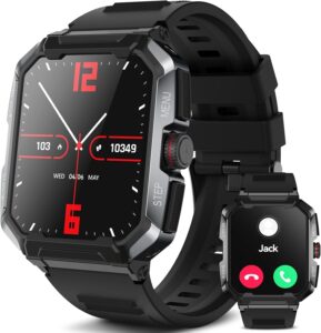 Смарт часовник anyloop ALW47 Military Men’s Smart Watch 1,85 Inch TFT Black