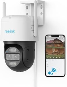 4G Камера за наблюдение Reolink TrackMix Wired LTE 3G-4G LTE 2K 4MP Outdoor Surveillance Camera