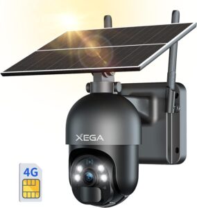 4G Камера за наблюдение Xega S204G 3G-4G LTE 2K Solar Outdoor Surveillance Camera