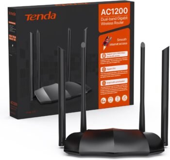 Безжичен рутер Tenda AC8 Dual Band Gigabit WLAN Router 1200Mbps 5GHz 2.4GHz 4 Gigabit Ports