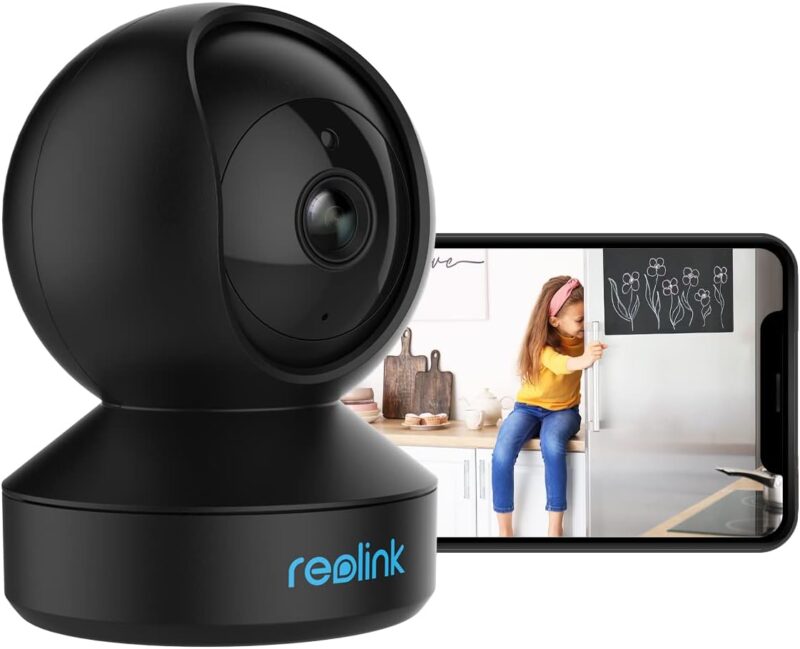 Вътрешна камера за наблюдение Reolink E1 3MP WiFi Indoor Security Camera 2.4GHz WiFi Black