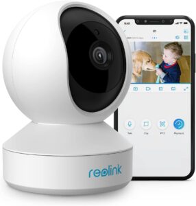 Вътрешна камера за наблюдение Reolink E1 3MP WiFi Indoor Security Camera 2.4GHz White