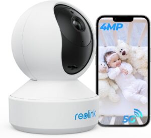 Вътрешна камера за наблюдение Reolink E1 Zoom 5MP WiFi Indoor Security Camera White