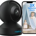 Вътрешна камера за наблюдение Reolink E1 Zoom 5MP WiFi Indoor Security Camera Black