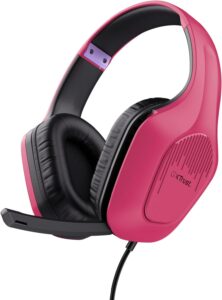 Геймърски слушалки Trust Gaming GXT 415 Zirox Gaming Headset PC, Xbox, PS4, PS5 Pink