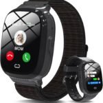 Детски смарт часовник PTHTECHUS 4G Smartwatch Children GPS & Phone Black