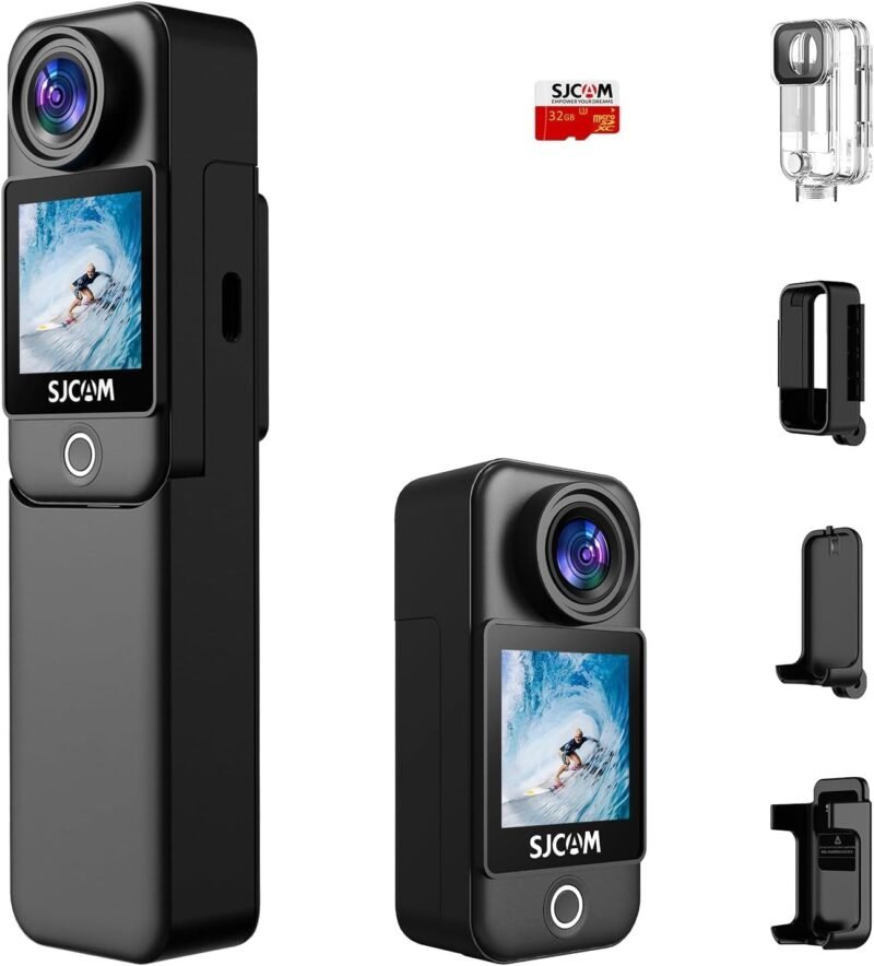 Екшън камера SJCAM C300 Action Camera 4K 2.4G, 5G Dual WiFi 20MP Black