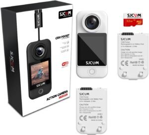 Екшън камера SJCAM C300 Pocket Action Camera 4K 2.4G, 5G Dual WiFi 20MP White