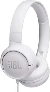 Жични слушалки JBL Tune 500 On-Ear Headphones White