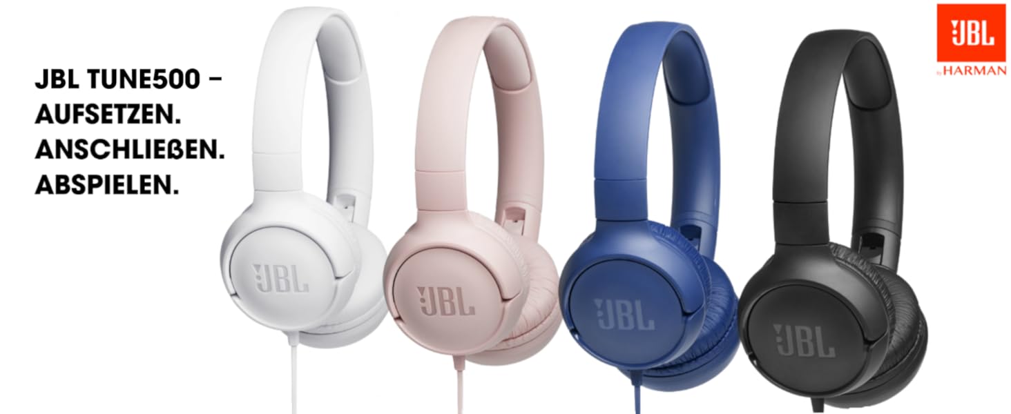 Жични слушалки JBL Tune500 On-Ear Headphones