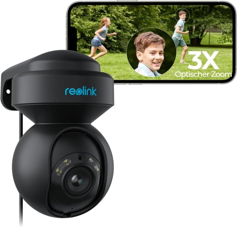 Камера за наблюдение Reolink E1 Security Camera Outdoor 5MP PTZ WiFi 3X Optical Zoom Black