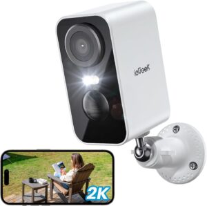 Камера за наблюдение ieGeek ZS-GX3S 2K WiFi Outdoor Surveillance Camera White