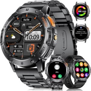 Смарт часовник DREMAC EF5 Smart Watch Men’s Military 1.43 Inch Amoled Black