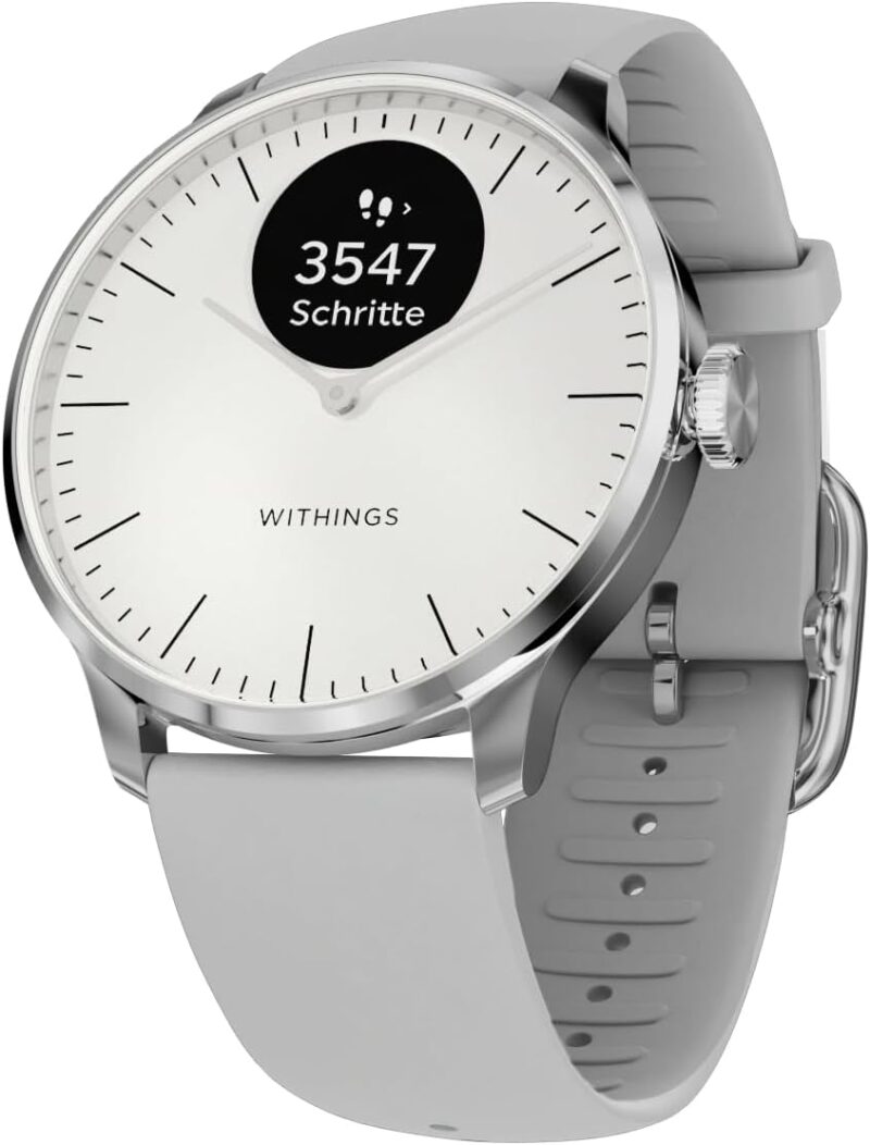 Смарт часовник Withings ScanWatch Light Hybrid Smart Watch Silver