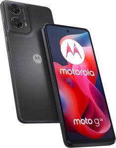 Смартфон Motorola Moto g24 Smartphone 6.56 Inch HD+ Display 50 MP Camera 8 128GB Matte Charcoal