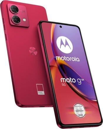 Смартфон Motorola Moto g84 5G 6.5 Inch FHD+ Display 50 MP Dual Camera 12 256GB Viva Magenta