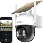 Соларна камера за видеонаблюдение AOSU D1 2K WiFi Solar Outdoor Surveillance Camera