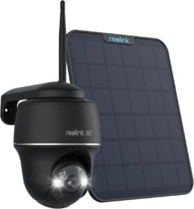 Соларна камера за видеонаблюдение Reolink Argus PT Ultra 8MP Solar Surveillance Camera Outdoor WiFi Black